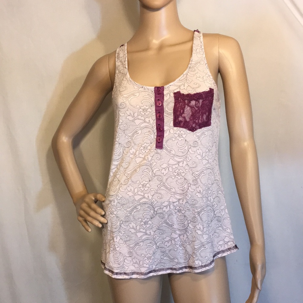 Full Tilt Tank Top Pyjama Top, Sz L